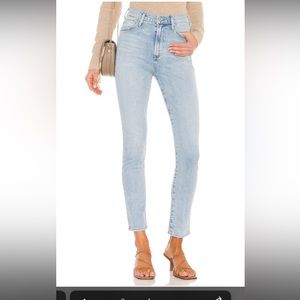 Olivia High Rise Slim in La Lune